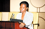 Dr Asiimwe, director of TRACplus. ( Photo/E. Mucunguzi).