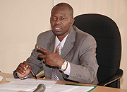 Deputy Prosecutor General Alphonse Hitiyaremye talks to the media. (Photo J. Mbanda)