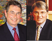 Mark Collins(L), Andrew Mitchell(R)