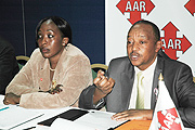 AAR Chief Executive Officer Jagi Gakunju (R) and Sales and Marketing Manager Lydia Maguza at Hotel Novotel (Photo/ J. Mbanda)