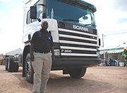 Scania displayed at the 2007 rwandan expo.