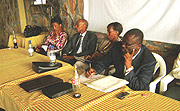 A cross section of the leaders of the New United Pentecostal Church Forum at the meeting on Tuesday. ( Photo/ J. Tasamba).