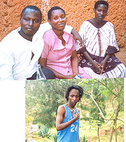 From above left: Kuradusenge and relatives, Murdered: u201cHard workingu201d Habimana. (Courtesy photo).