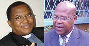 L-R: OUTGOING:  Rev. Mvume Dandala from South Africa.(Net photo), INCOMING:  Rev. Andre Karamaga. (Photo/ E. Mutara)