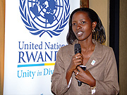 Jacky Kamanzi Masabo, President UNA-Rwanda. (Photo/ C.Kwizera)