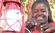 A lady lightening up a kerosene lamp. ( File photo).