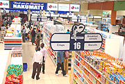 Shoppers inside Nakumatt supermaket, Kigali. (Photo / S. Tumusime).