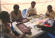 Hard work: women from Kivu manufacturing company making Jewelry. (Photo/C. Kwizera).