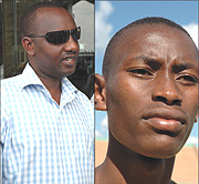 L-R: AWARE OF THE INTEREST: Alex Kagame, WANTED MAN: Jean Mugiraneza.