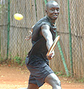 THROUGH: Rwandau2019s top seed Jean Claude Gasigwa. (Photo / G. Barya)