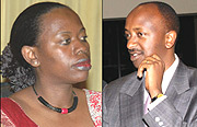 L-R: Monique Nsanzabaganwa, Dr. Richard Masozera.