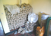 Some of the Marijuana seized  by Police at Kicukiro. (Photo/ J. Mbanda)