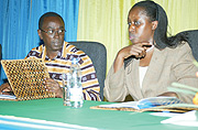 Prime Minister Bernard Makuza and the Mayor of Kigali City, Kirabo Kakira