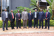 the EAC Monetary Affairs Committee and the Regional Secretariat pose for a group photo during the meeting