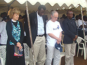 A moment of silence for  victims of the 1994 Genocide against the Tutsi responsible for many Child-headed households. (Photo/ P. Gathoni).