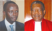 L-R:  Prosecutor General Martin Ngoga, Judge Dennis Byron.