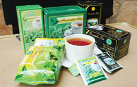 Tea products from Rwanda.