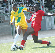 STAR-MAN: Ugandan midfielder Joseph Kabagambe (R) will pull the strings in the middle of the park for Atraco in case Jean Shyaka misses out.