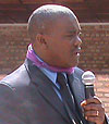 Dr Ndukubwayezu addressing researchers during the memorial ceremony. (Photo: F. Ntawukuriryayo)