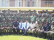 The Officers assemble for a group photo. (Photo/ B. Mukombozi)