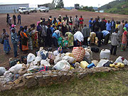 Returnees at Rukomo transit camp. (Phtoto: A. Gahene)