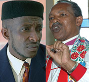 L-R: Mufti saleh Habimana, Bishop Emmanuel  Kolini