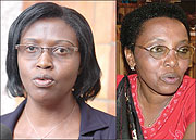 L-R: Bernadette Kanzayire,Juliana Kantengwa