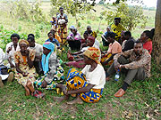 Women members of the pepper production cooperatives attending a meeting. (Photo: S. Rwembeho)