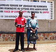 Albert karasira and claudine uwineza, a couple  that reconciled after family wrangles that had devasted their children.(Photo S. Rwembeho)