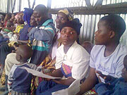 Some of the Rwandan returnees from DRC who were repatriated through Rusizi