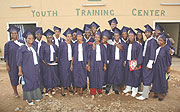 LEADERS:  School of leadership and Discipleshipu2019s first graduands pose for an Alumni photo yesterday. (Photo/ F. Goodman)