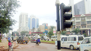 A busy street in Kampala today is a far different picture from the chaos in Ugandau2019s turbulent years.(Photo/ K. odoobo)