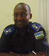 Traffic police boss, Supt. Egide Ruzigamanzi. (Photo/ G. Mugoya)