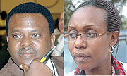 L-R : TO BE REPLACED: Origene Rutayisire;RESIGNED: Claudine Nyinawagaga