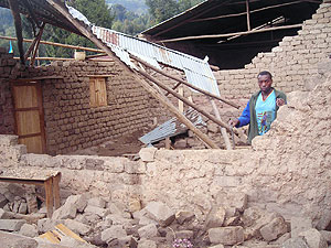 Part of the destruction by the raging rains. (Photo: B. Mukombozi)