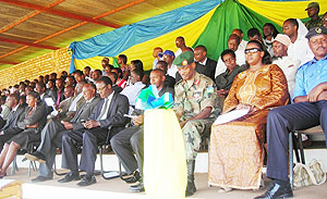 Guests who attended Heroes Day celebrations at Huye stadium. (Photo: P. Ntambara)