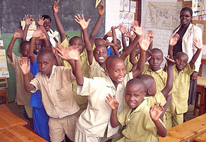 Some of the pupils at the Butare Special Centre for the Dumb and Deaf .(Photo / P. Ntambara)