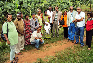 A group of Ethiopians join AEE officials for a group photo.