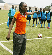 AS Kigali coach Grace Nyinawumuntu expects her side to defend the league title. (File photo)