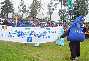 A cross section of participants during the  ceremonies to mark Interntional Womenu2019s Day in Huye. (Photo: P. Ntambara)