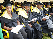 AT LAST; Hon. Connie Bwiza (L) was among the graduands at the SFB 4th graduation yesterday. (Photo J Mbanda).