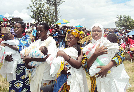 Some of the beneficiaries of the health sector awards. (Photo: D. Sabiiti)