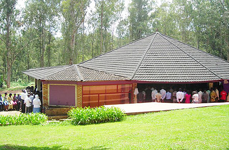 The National University of Rwandau2019s Genocide memorial site. (Photo: P. Ntambara)