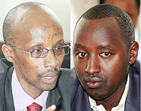 L-R : Willy Rukundo:  Acting Director General of ORINFOR ; Patrice Mulama:Executive Secretary of the Media High Council.