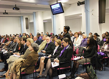 Some of the people who took part on the commemoration at the Hague