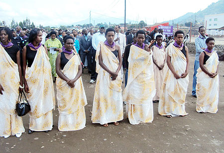 A cross section of mourners who turned up for the commemoration in Rubavu. (Photo: R. Mugabe)