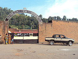 The entrance of Gisenyi Prison in the Western Province. Its director has been arrested over faulting tender procedures. (File Photo)