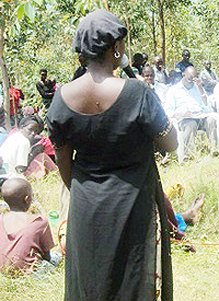 Kezia Uwineza made the appeal to Minister Bazivamo. (Photo: D. Sabiiti)