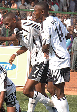 APR players celebrate after scoring in last yearu2019s league. 