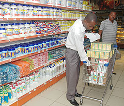 One of the super markets in Kigali. (File photo)